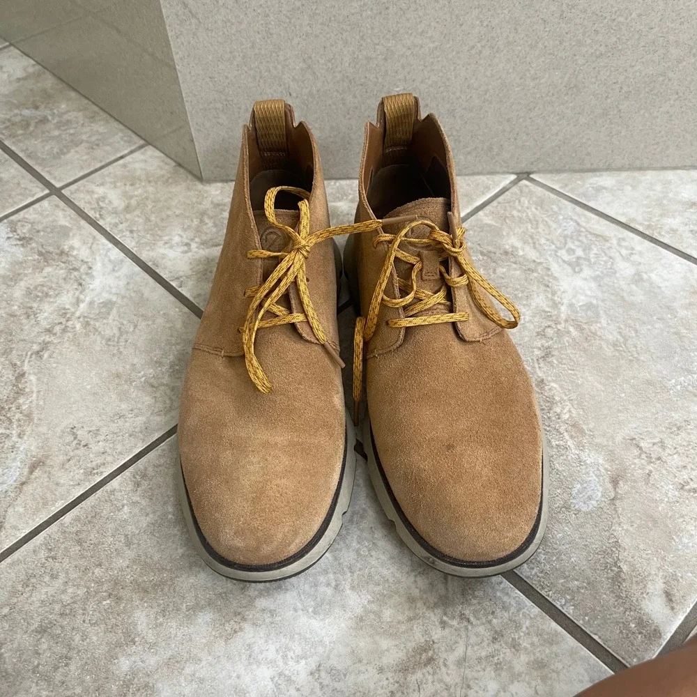 Cole Haan Zerogrand Tan Suede Chukka Desert Boots Mens Shoes 